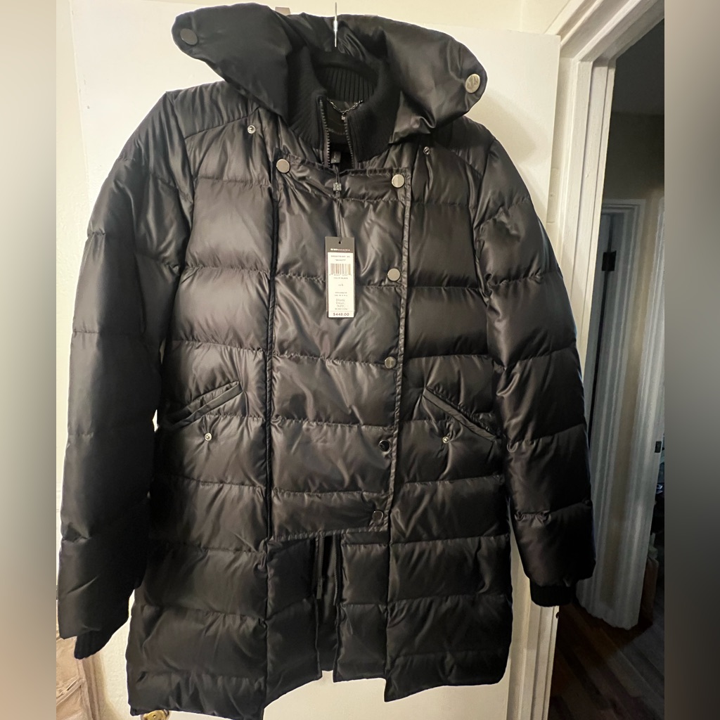 Bcbg Black Puffer Coat